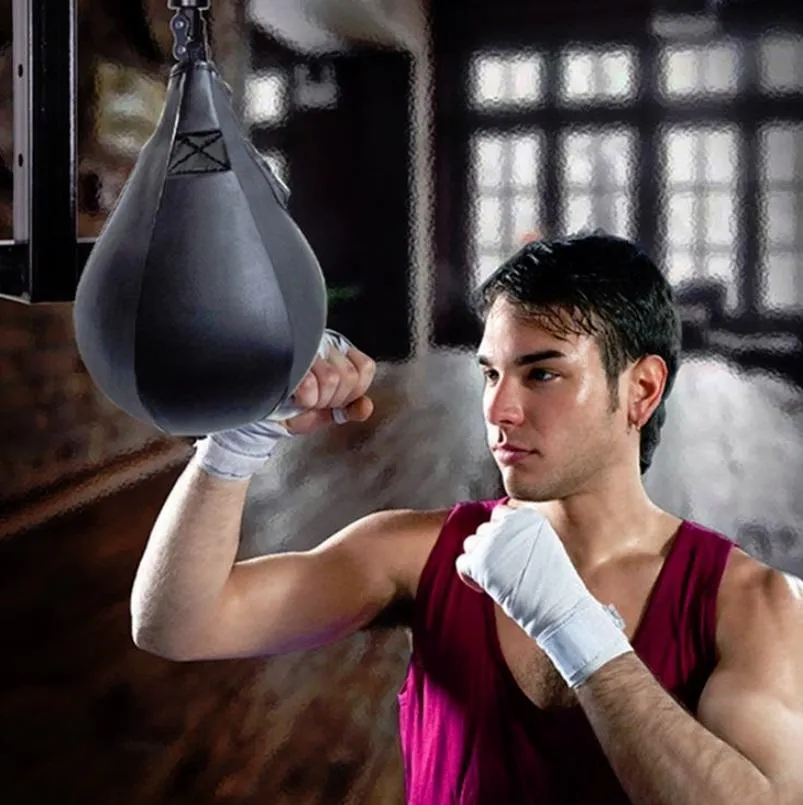Adult Hanging Speed Ball For Boxing Fitness - Free Punching Bag