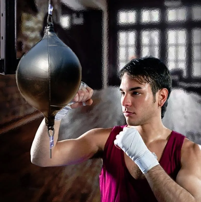 Adult Hanging Speed Ball For Boxing Fitness - Free Punching Bag