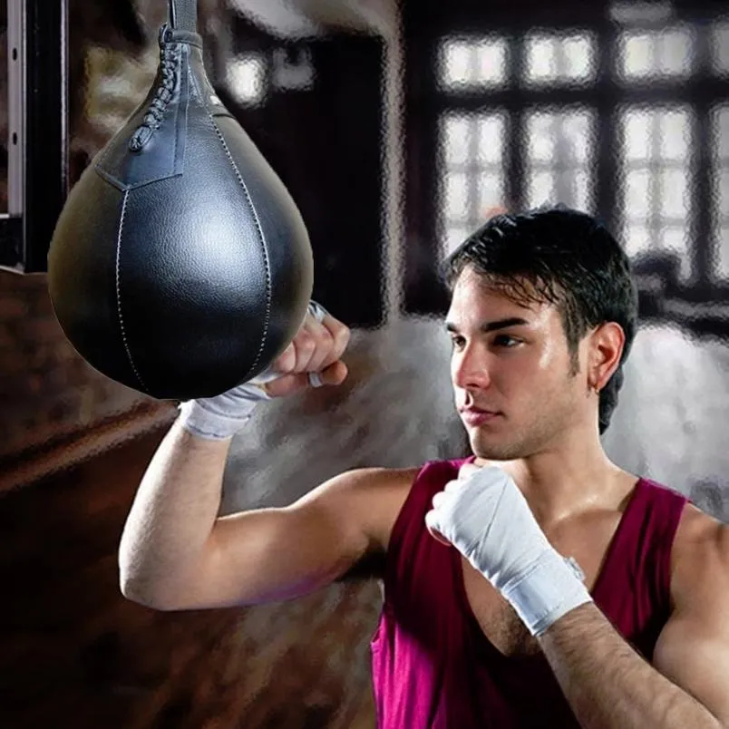 Adult Hanging Speed Ball For Boxing Fitness - Free Punching Bag