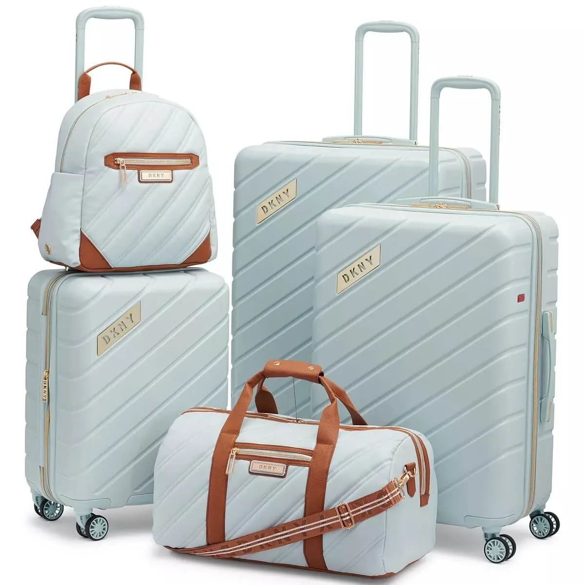 Backpack Dkny Bias 15" Carry-On, light blue/brown