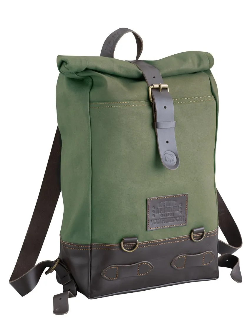 Backpack HolyFreedom Roll-Top, dark olive