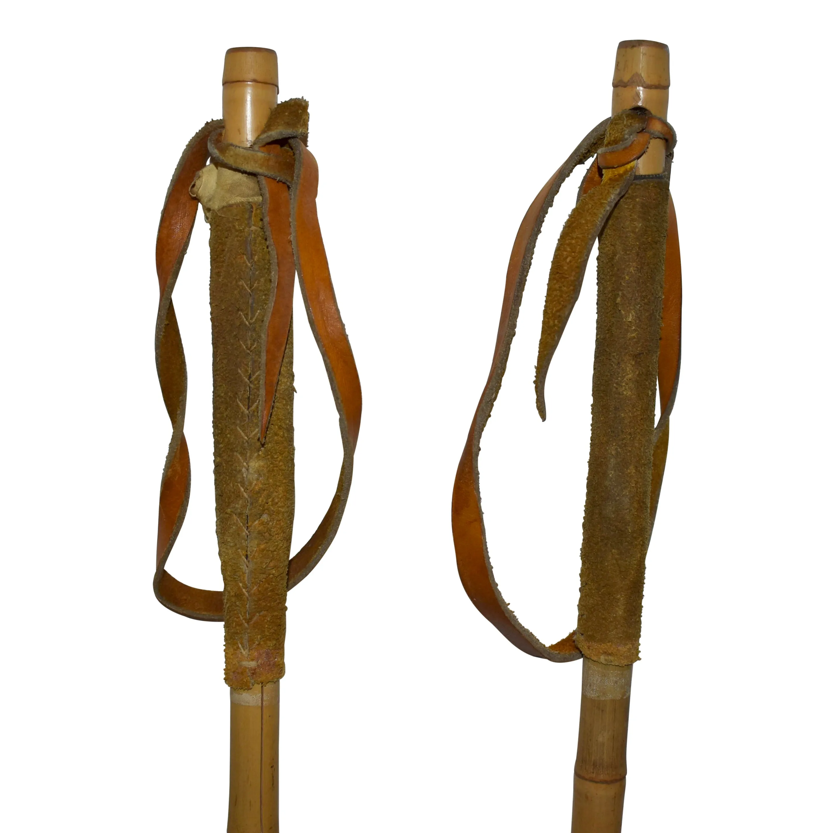 Bamboo Ski Poles with Aluminum Baskets