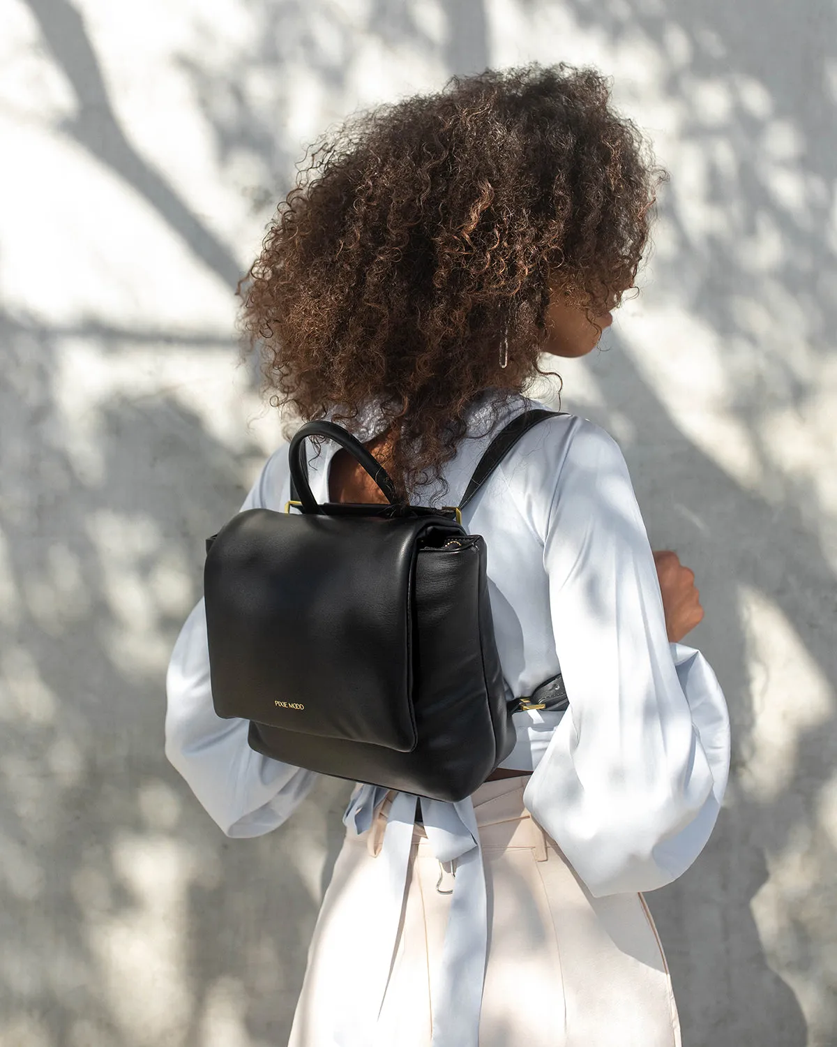Bubbly Flap Backpack | Black