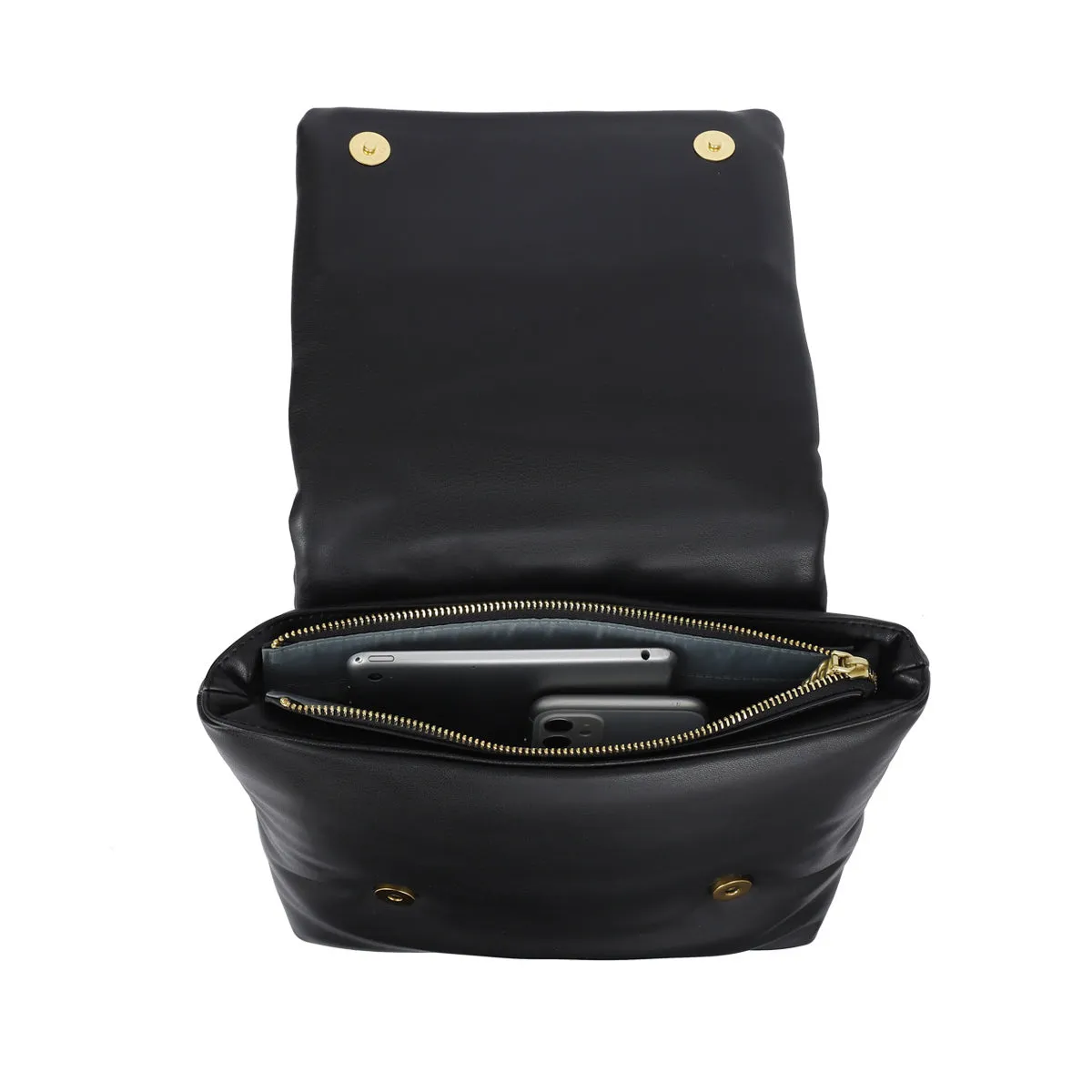 Bubbly Flap Backpack | Black