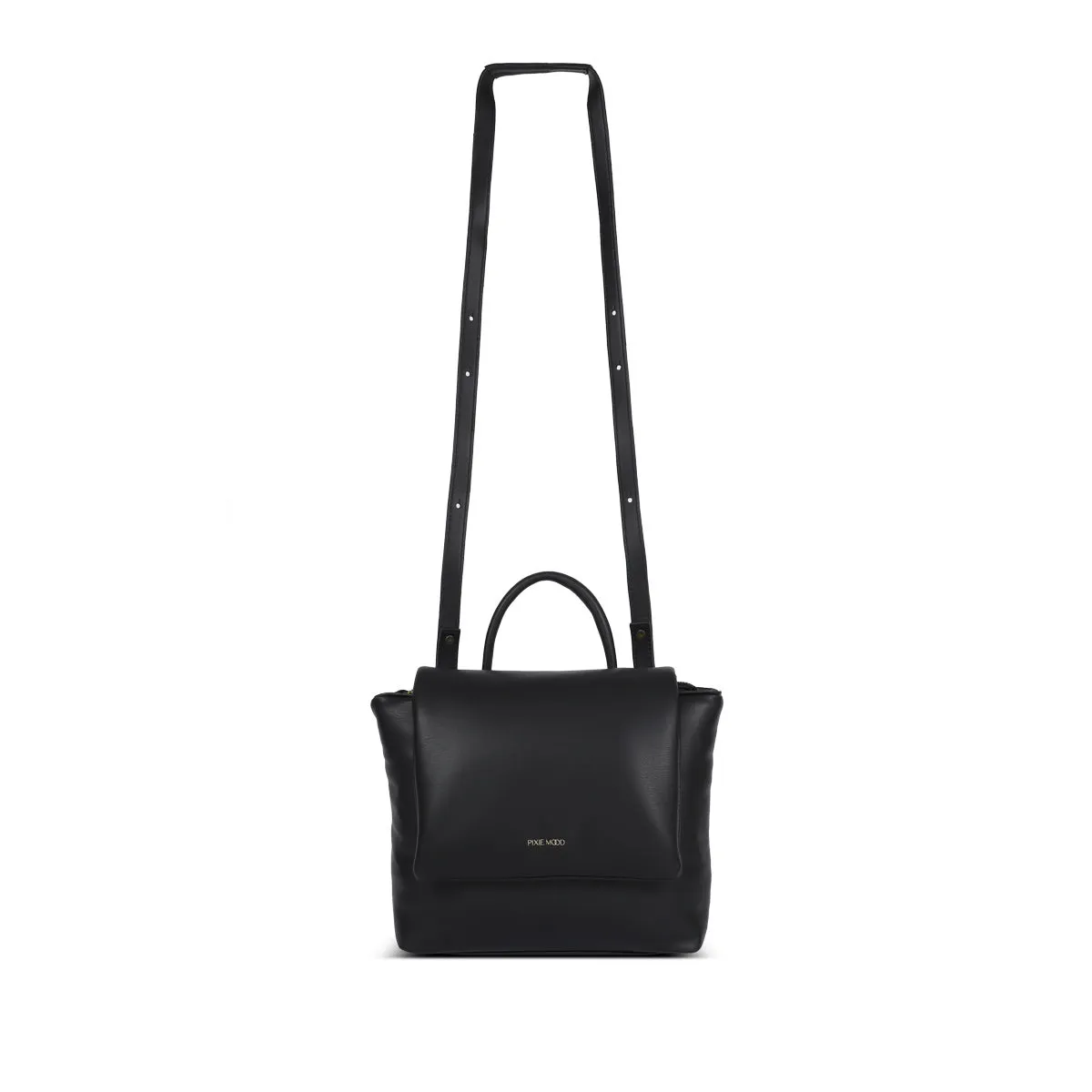Bubbly Flap Backpack | Black
