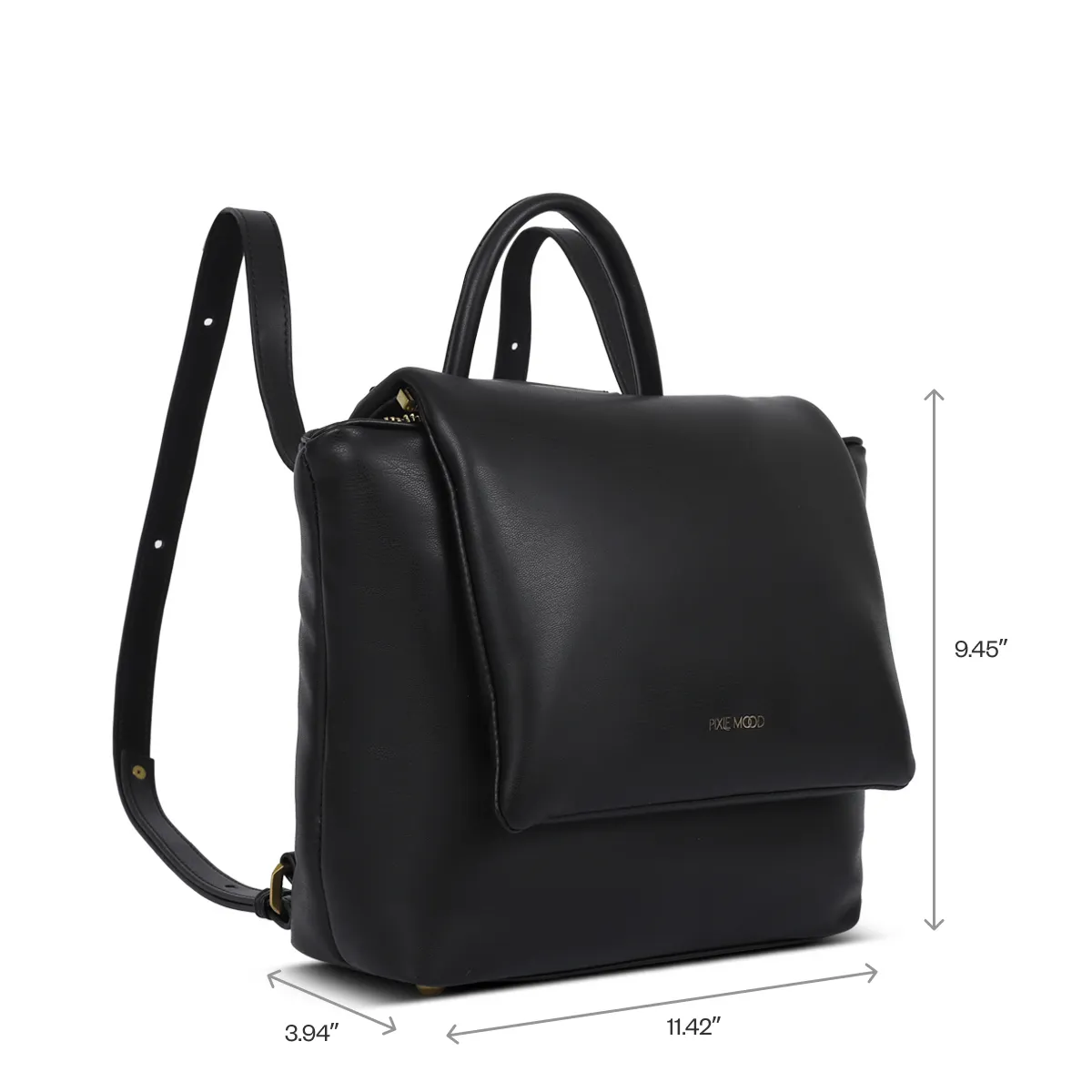 Bubbly Flap Backpack | Black
