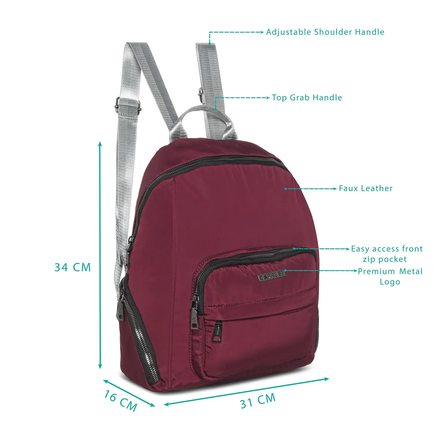 Caprese Blythe Backpack Small Plum