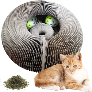 Cat Scratch Organ Board Toy with Ball and Climbing Frame