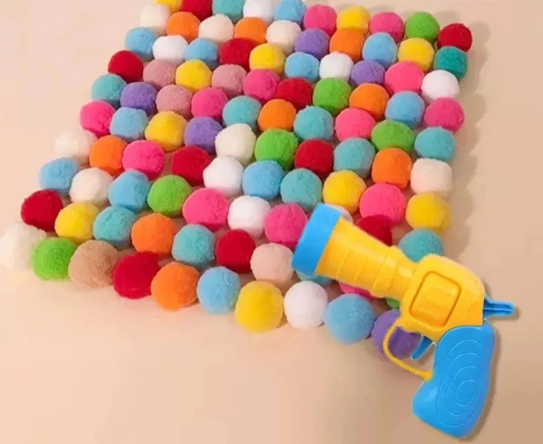 Cat Toy Plush Ball Shooter
