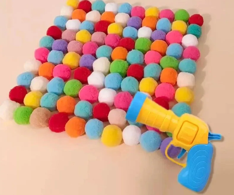 Cat Toy Plush Ball Shooter