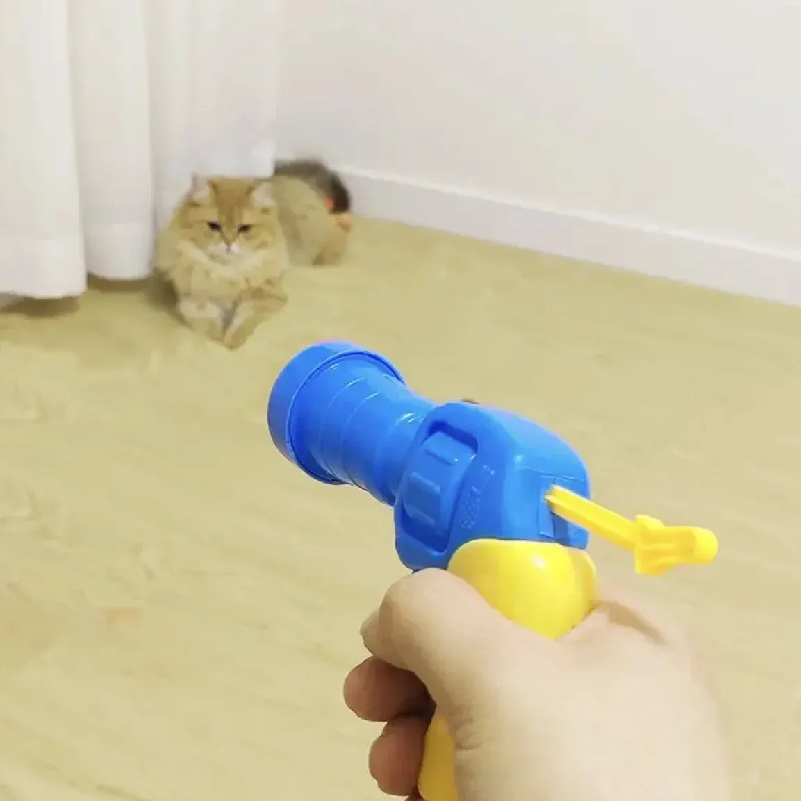 Cat Toy Plush Ball Shooter