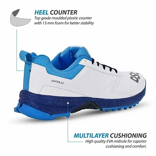 DSC Jaffa 22 Cricket Shoes (White/Navy)