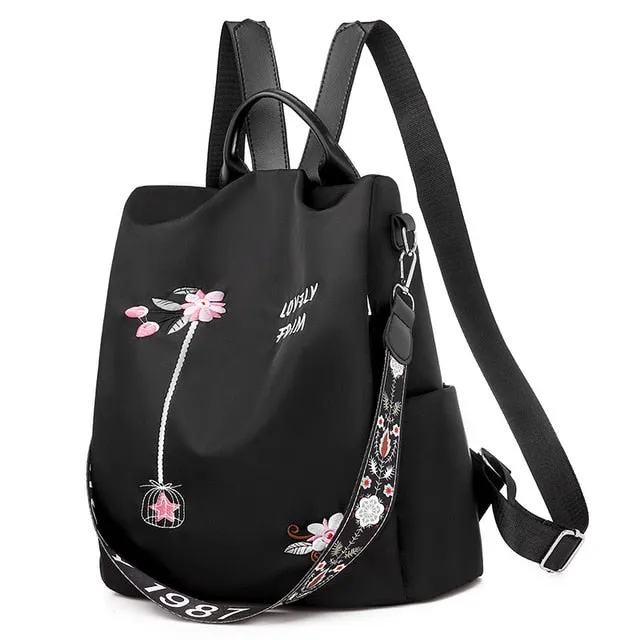 Fashion Anti-theft Women Backpacks Famous Brand High Quality Waterproof Oxford Women Backpack Ladies Large Capacity Backpack