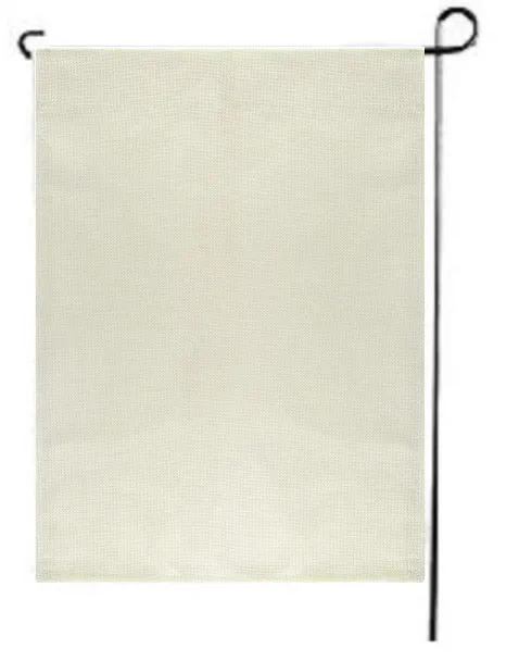 Faux Burlap Sublimation Garden Flag Blanks - Printable