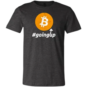 Funny Bitcoin BTC Going Up Cryptocurrency Investing Unisex Jersey Short-Sleeve T-Shirt