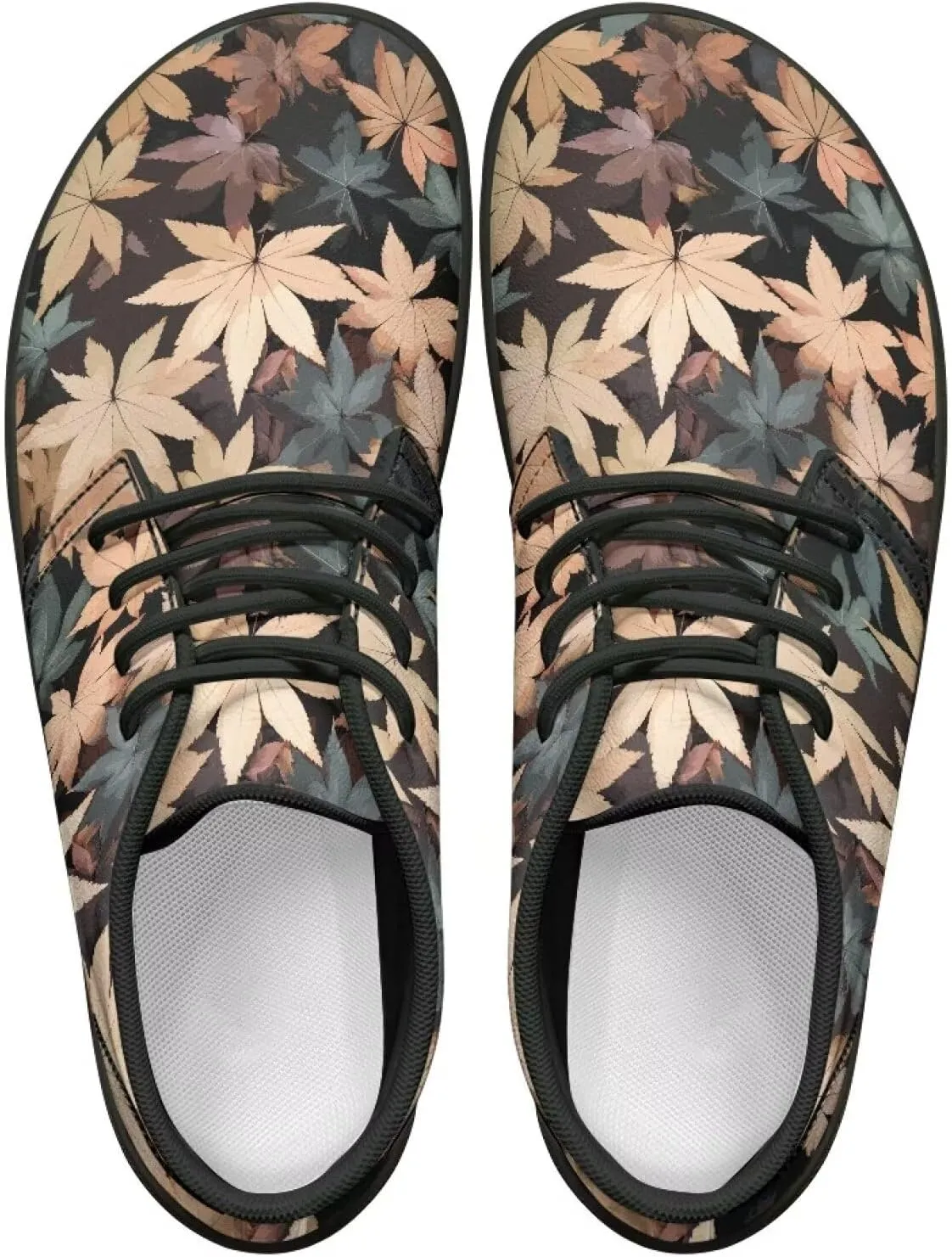GOSTONG Mens Barefoot Shoes Minimalist Zero Drop Flat Shoes Comfort Wide Outdoor Non Slip Running Hiking Sneakers Black 5-14