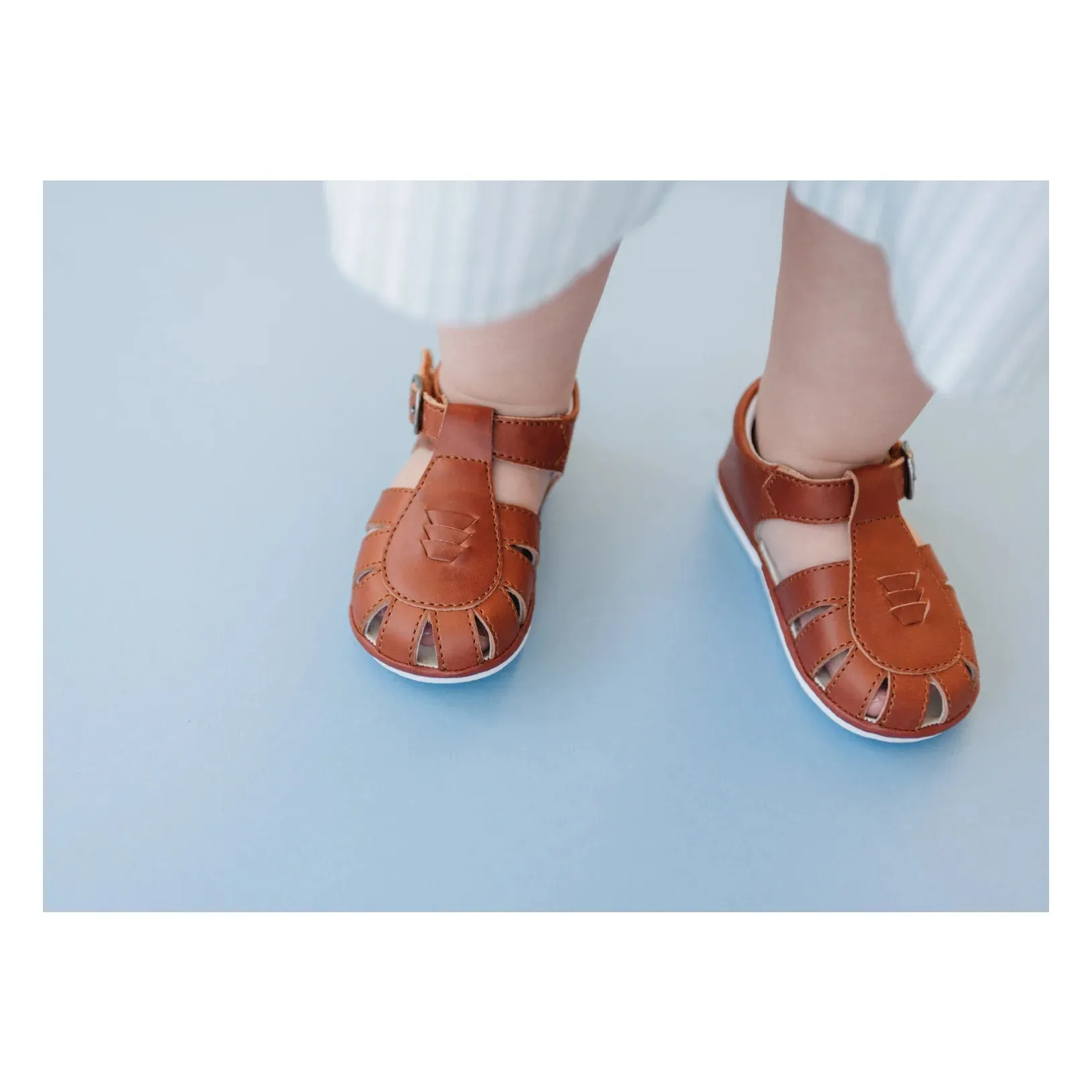Henry Woven Sandal Cognac