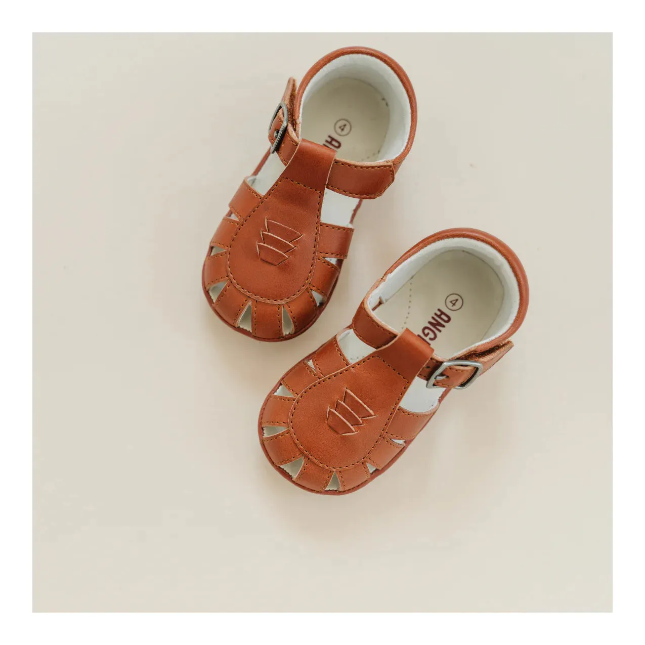 Henry Woven Sandal Cognac