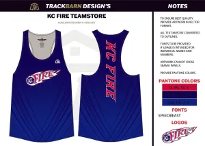 KC-Fire- Womens Track Singlet