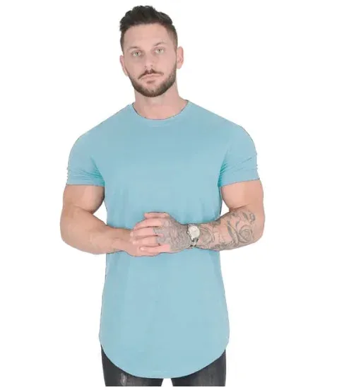 Muscle Fitness T-Shirt Athleisure Workout Short Sleeve High Quality Cotton Gym Sport Shirt