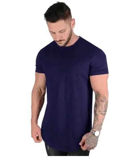 Muscle Fitness T-Shirt Athleisure Workout Short Sleeve High Quality Cotton Gym Sport Shirt