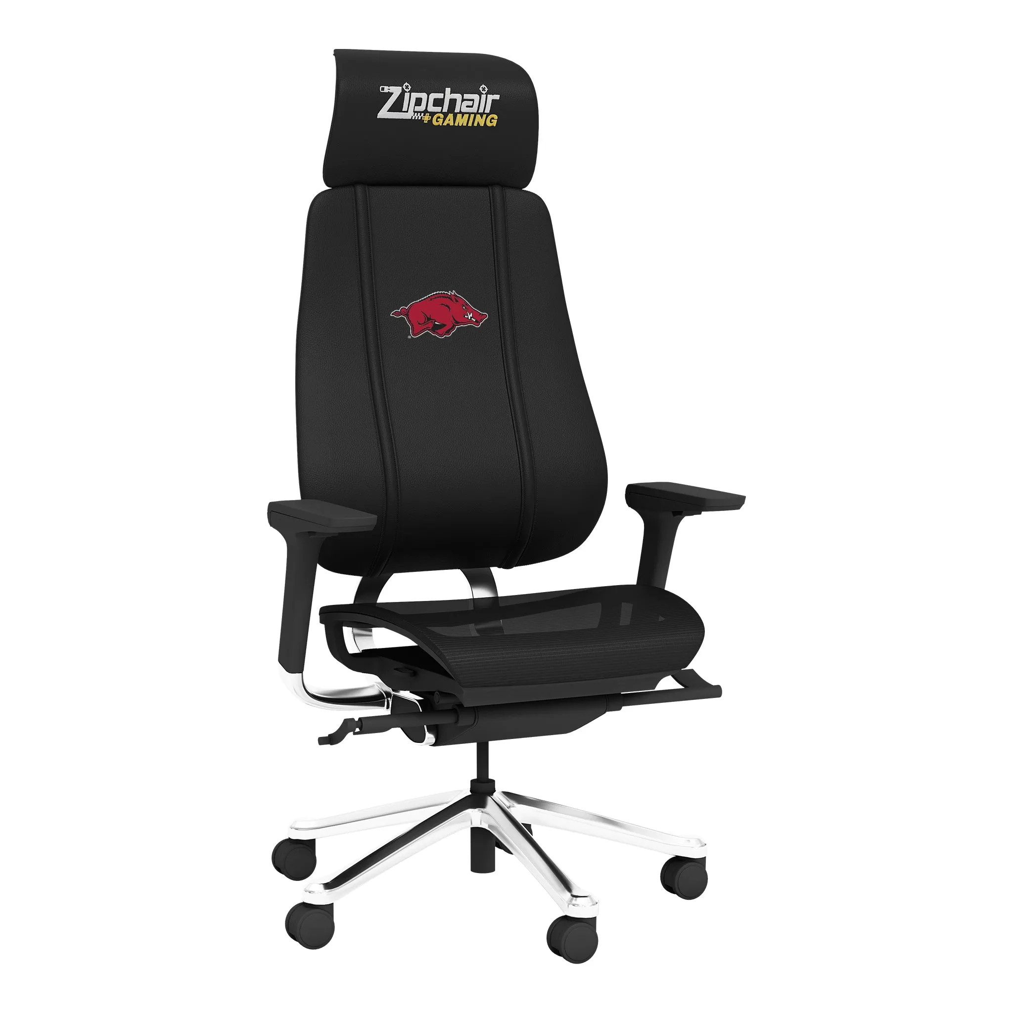 PhantomX Gaming Chair with Arkansas Razorbacks Logo