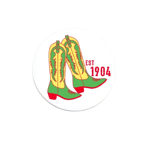 Sorority Cowboy Boots Button