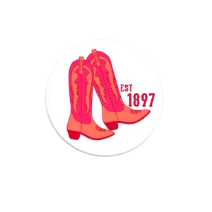 Sorority Cowboy Boots Button