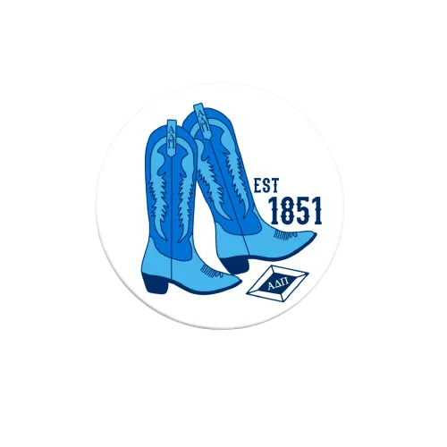 Sorority Cowboy Boots Button