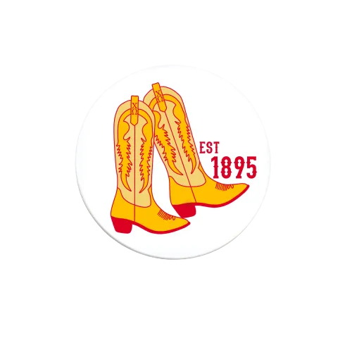 Sorority Cowboy Boots Button