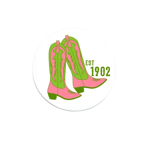 Sorority Cowboy Boots Button