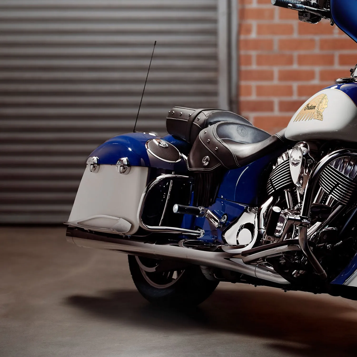Steel Rear Highway Bars, Pair -Chrome